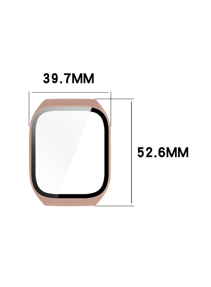 Case Compatible with Mibro Watch T2 Smartwatch PC + Tempered Film Anti-Fall Anti-Scratch Watch Protective Case (Transparent) - Image 4