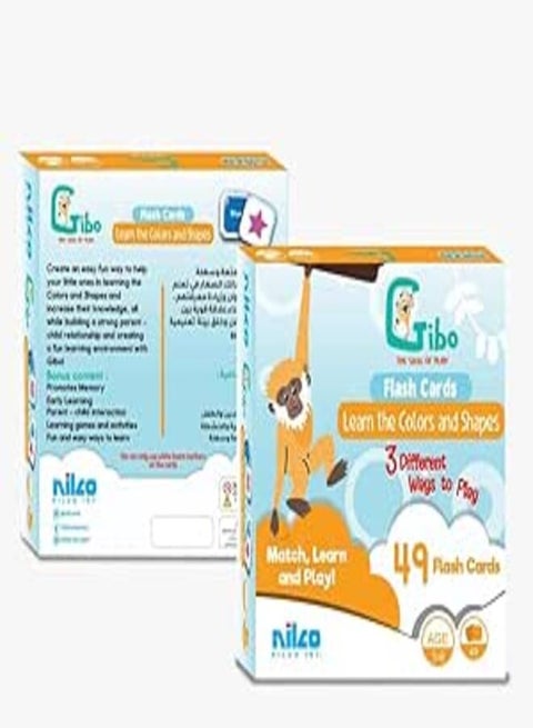 Nilco Gibo flash card learn the colors and shapes