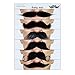 Mustaches Self Adhesive Fake Mustache Mix Novelty False Facial Hair Value Pack 6pcs - Image 3