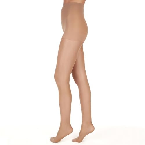 Hanes Alive Control Top Reinforced Toe Sheer Pantyhose for Ultimate Comfort and Support, Simply Natural, Size F (Pack of 1) - Image 2