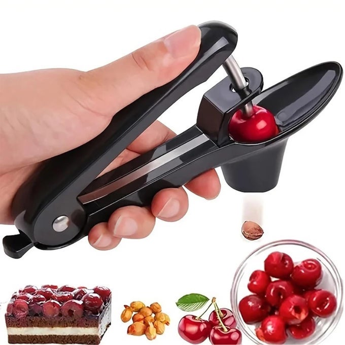 CHERRY PITTER CHERRY PIT REMOVER TOOL OLIVES PITTER CHERRY SEED CORE STONER SEED TOOL WITH LOCK DESIGN DURABLE CHERRIES CORER FRUIT PIT REMOVER FOR CHERRY JAM