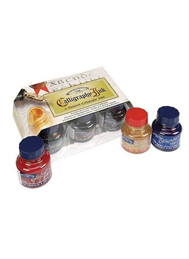 WINSOR & NEWTON Calligraphy 6-Jar Ink Set, 30ml  - Image 5