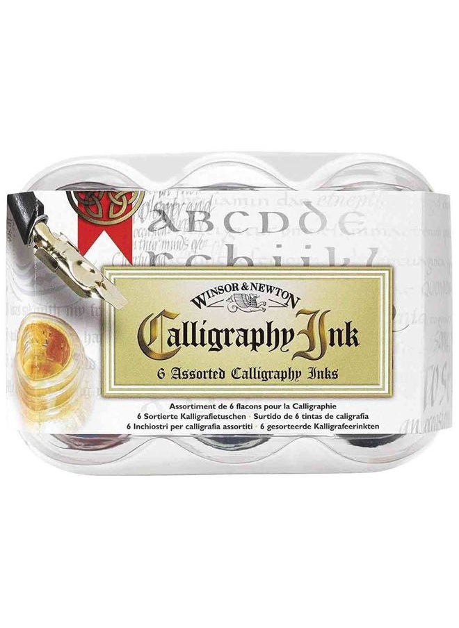 WINSOR & NEWTON Calligraphy 6-Jar Ink Set, 30ml  - Image 4
