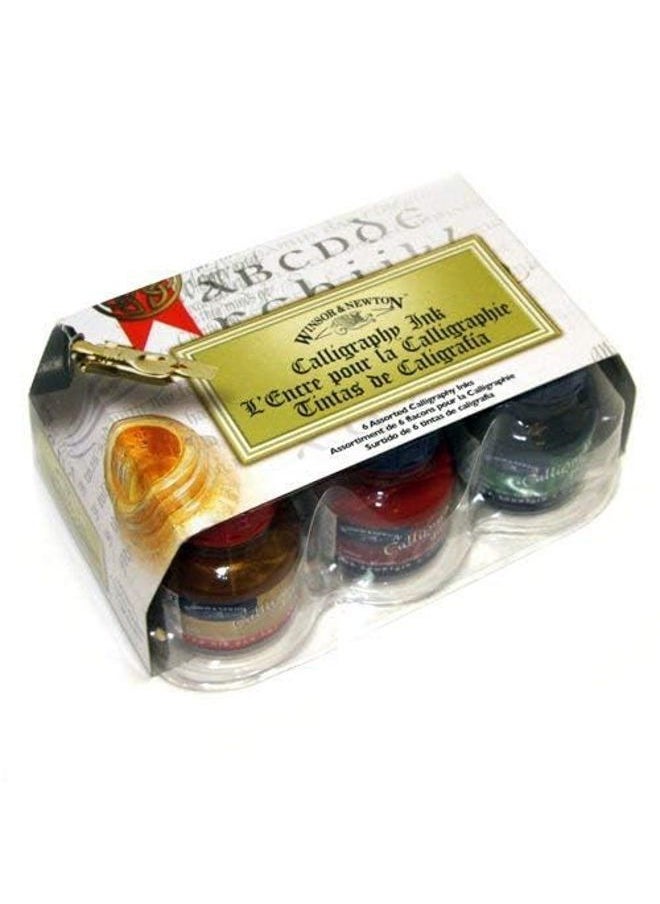 WINSOR & NEWTON Calligraphy 6-Jar Ink Set, 30ml  - Image 3