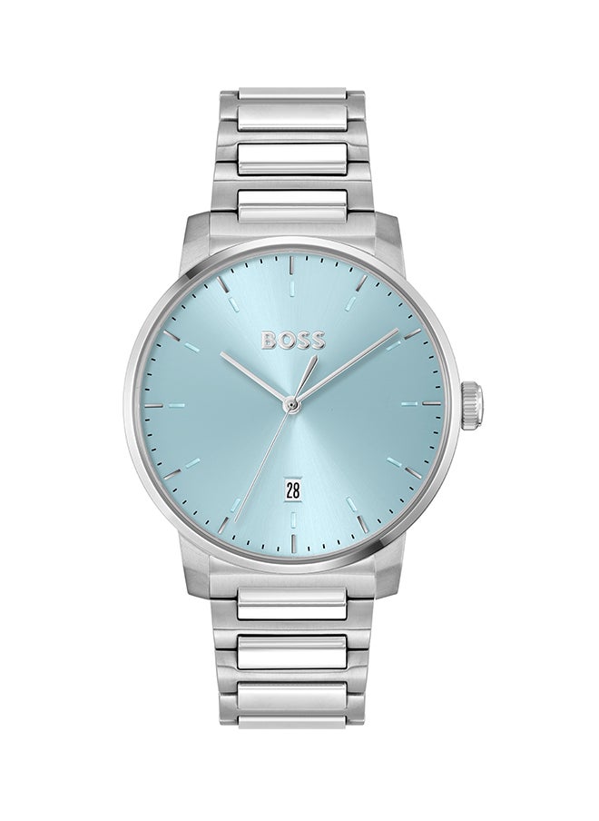 HUGO BOSS Men's Analog Round Shape Stainless Steel Wrist Watch 1514132 - 41 Mm  - Image 1
