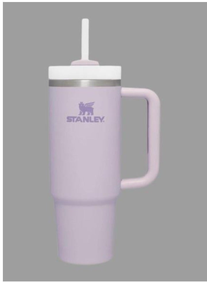 Stanley Quencher H2.0 Collection Stainless Steel Vacuum Insulated Tumbler with Lid and Straw for Iced and Cold Beverages, 40 oz / 1.18 L - Orchid - Leak-Proof, Double-Wall Insulation for Long-Lasting Freshness, Ideal for Daily Hydration On-The-Go - Image 1