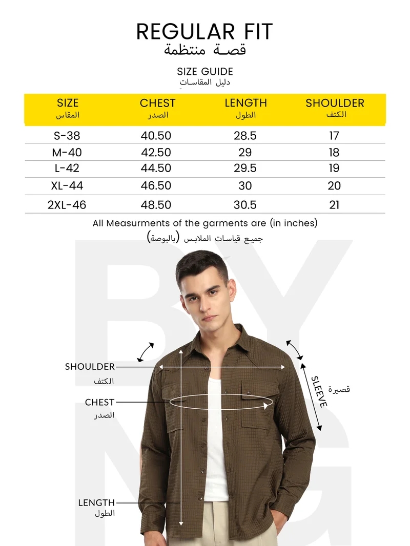 Beyoung Arctic Blue Linen Blend Shirt for Men