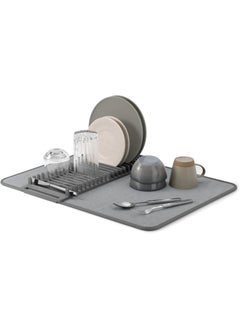 Generic Drying Mat Dish Towel - Dish Drying Rack Mat - Dish Dryer Organizer Mat & Dish Drying Mat in One - Super Absorbent Kitchen Towel with Foldable Dish Organizer & Drying Rack - Dish Organizer - Plastic Microfiber Dish Drying Rack with Dish Rack for Table Decoration, Home Kitchen Supplies (Dish in Towel) - Drying Mat for Kitchen - Dish Towel with Dish Organizer - Dish Drainer & Organizer  - Image 1