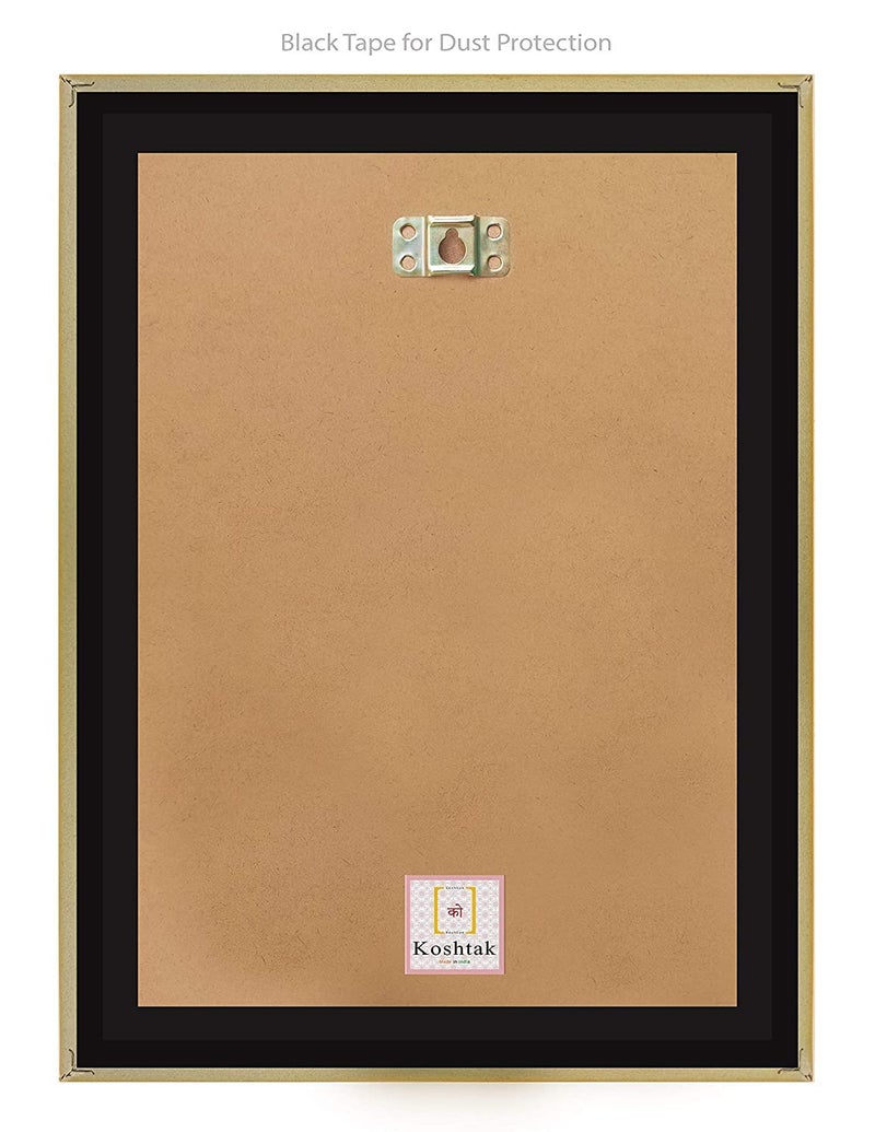 Koshtak Koshtak vishnu laxmi ji with sheshnag on lotus photo frame with Laminated Poster for puja room temple Worshipwall hanginggifthome decor 30 x 23 cm  - Image 3