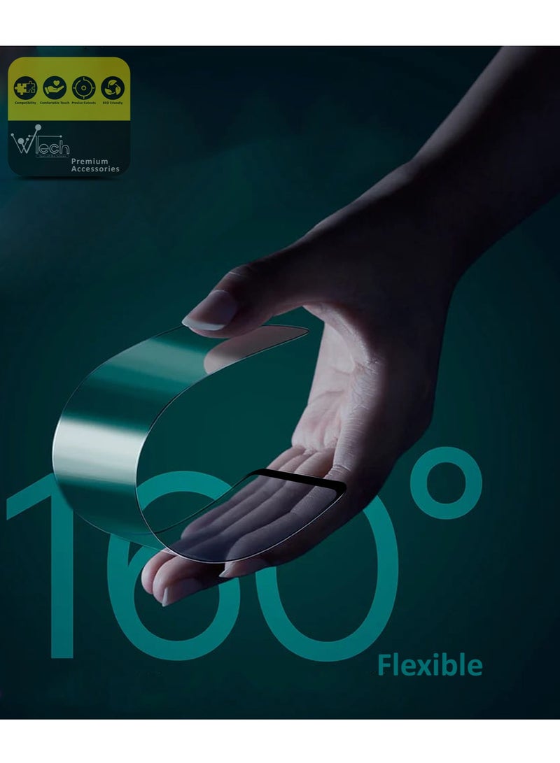 Wtech Honor 90 5G 2023 Nano Ceramic Anti Fingerprint Full Glue Full Cover Matte Flexible Screen Protector (MSCNMN) - Clear - Image 4