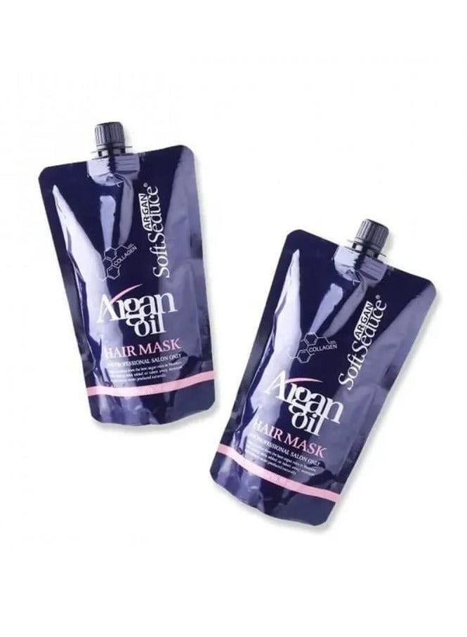 SoftSeduce Argan Oil & Collagen Hair Mask for Repair & Restoration, 500ml - Image 1