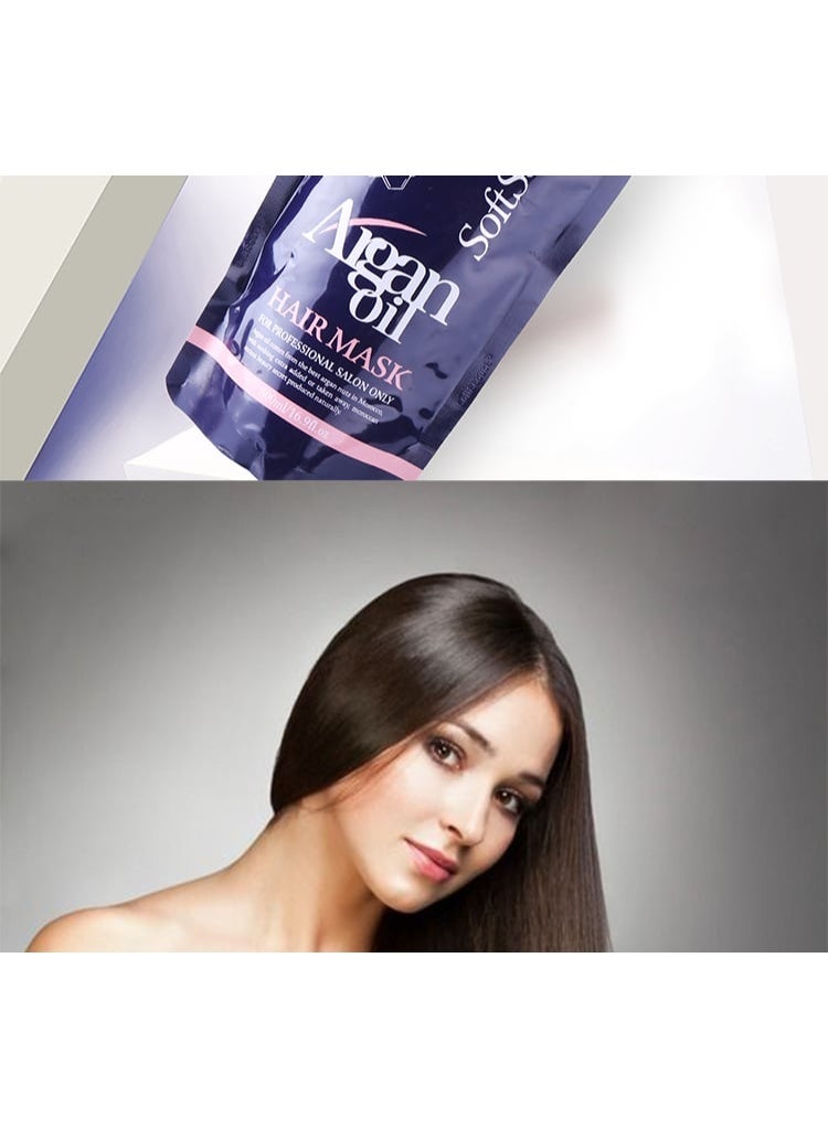 SoftSeduce Argan Oil & Collagen Hair Mask for Repair & Restoration, 500ml - Image 3