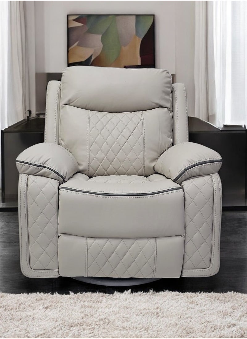 Multi Home Furniture - Electric Reclining Messenger Sofa in Beige with footrest and back rest MH-1805 Beige - Image 1