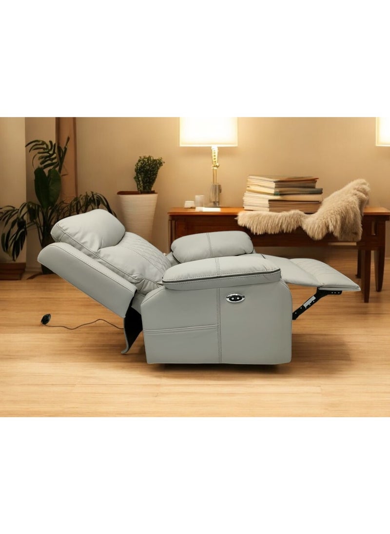 Multi Home Furniture - Electric Reclining Messenger Sofa in Beige with footrest and back rest MH-1805 Beige - Image 1