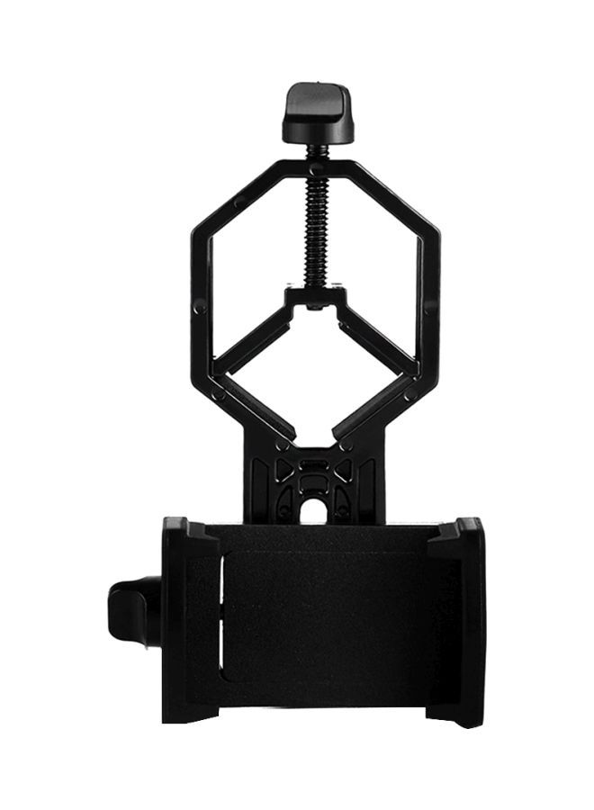 NIBEMINENT Universal Optical Telescope Phone Holder Clip Mount Bracket Black - Image 1