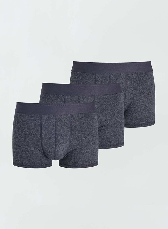 Kiabi Pack of 3 plain boxers  - Image 1