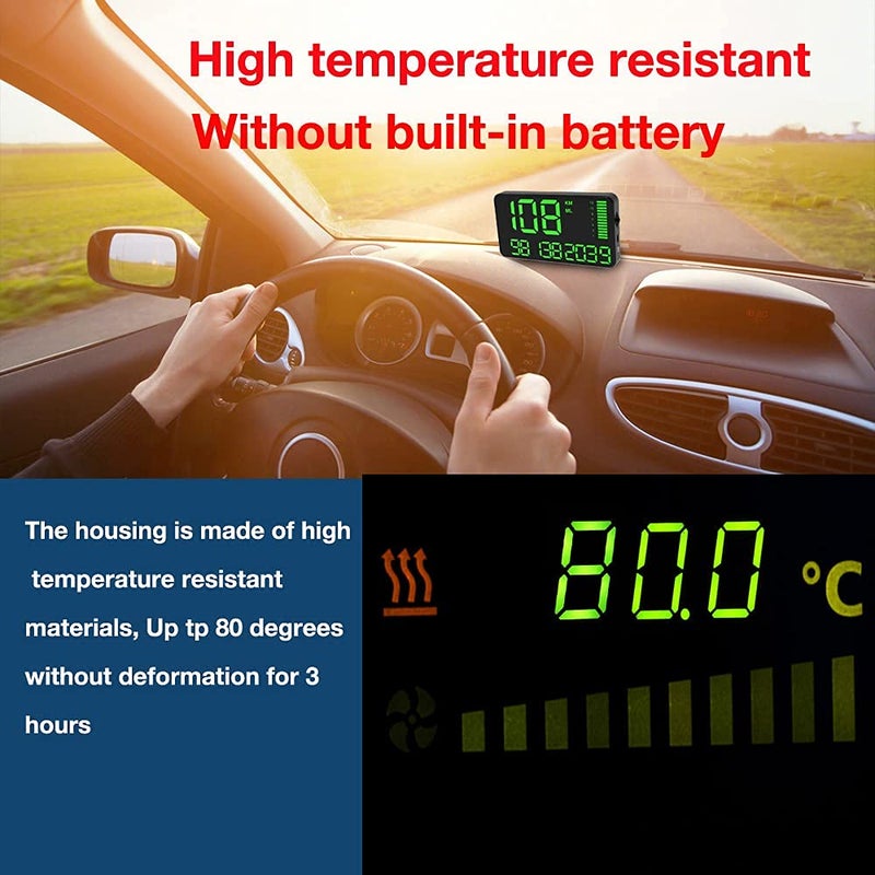 kingneed Truck GPS Speedometer 6.2 inch Extend Digital Display Vehicle Odometer Trip Meter Course Overspeed Alarm MPH/KMH - Image 5