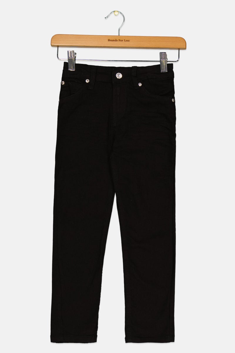 7 FOR ALL MANKIND Toddlers Boy Skinny Fit Denim Jean, Black - Image 1