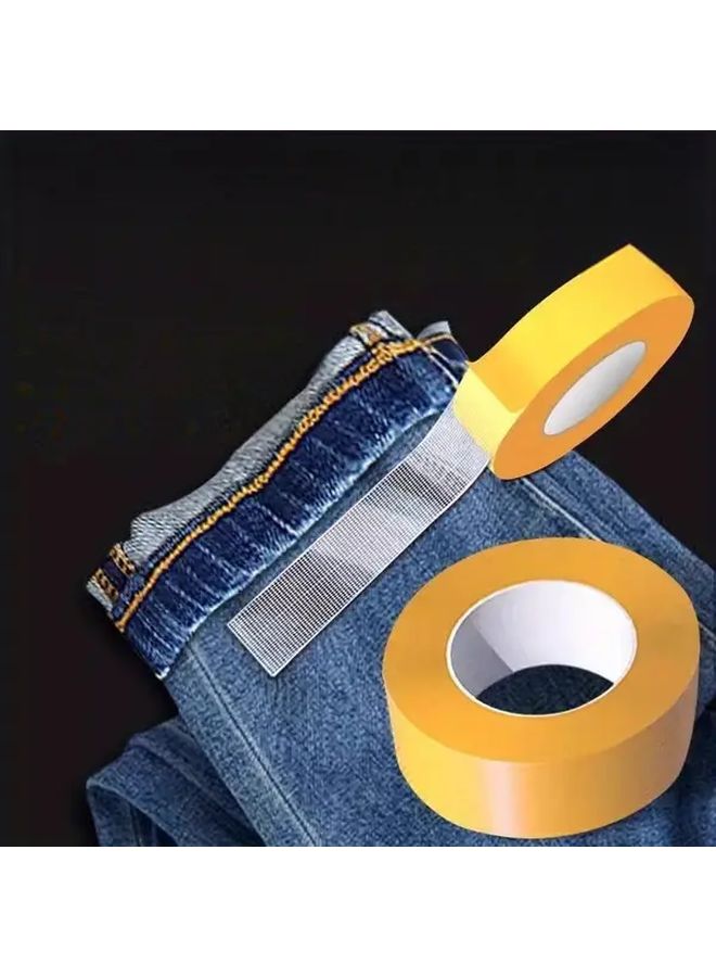 شريط لاصق مزدوج الجوانب عالي اللزوجة باللون الأصفر لتثبيت ياقة الملابس - Image 2