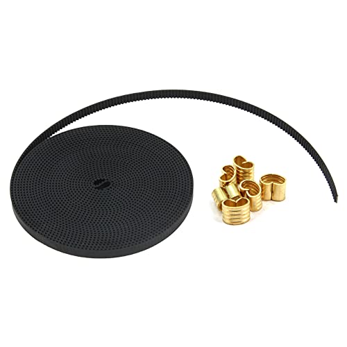Befenybay Open Timing Rubber Belt Length 5Meter Width 6mm with 6pcs Copper Buckle for 3D Printer (Belt+Copper Buckle) - Image 1