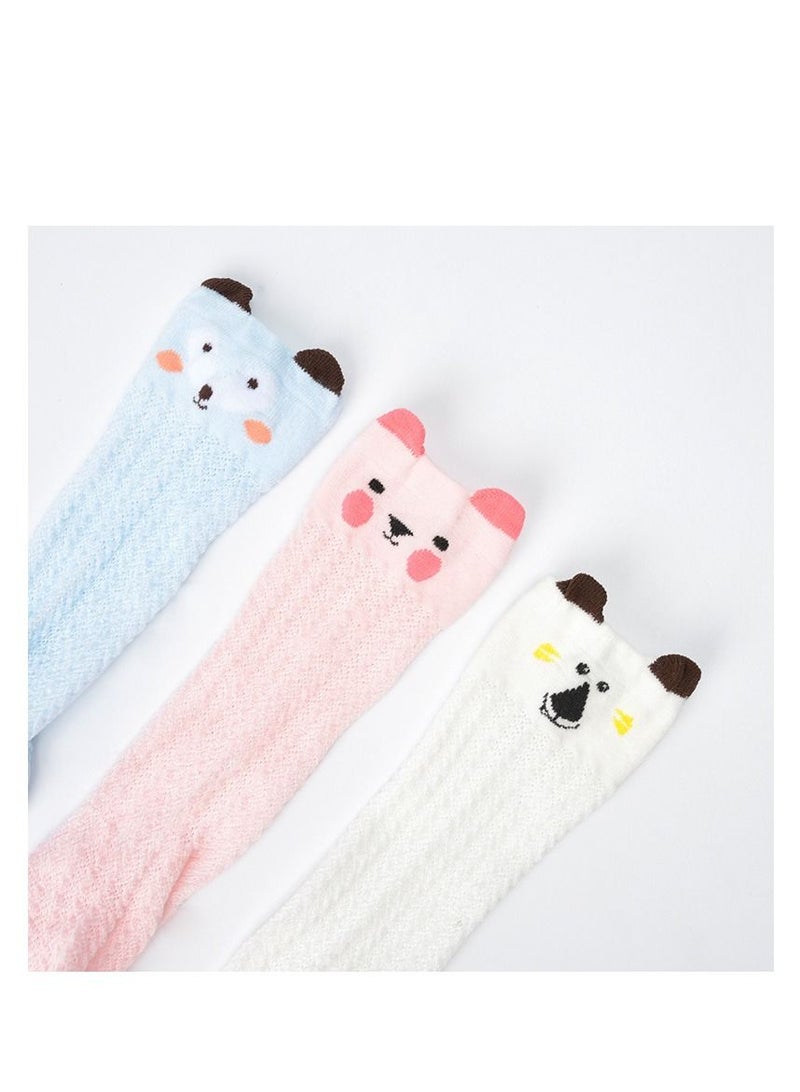 K BLOOM Summer and Autumn Children's Socks Thin Mesh Baby Anti Mosquito Socks Cartoon Long Tube High Tube Socks  - Image 5