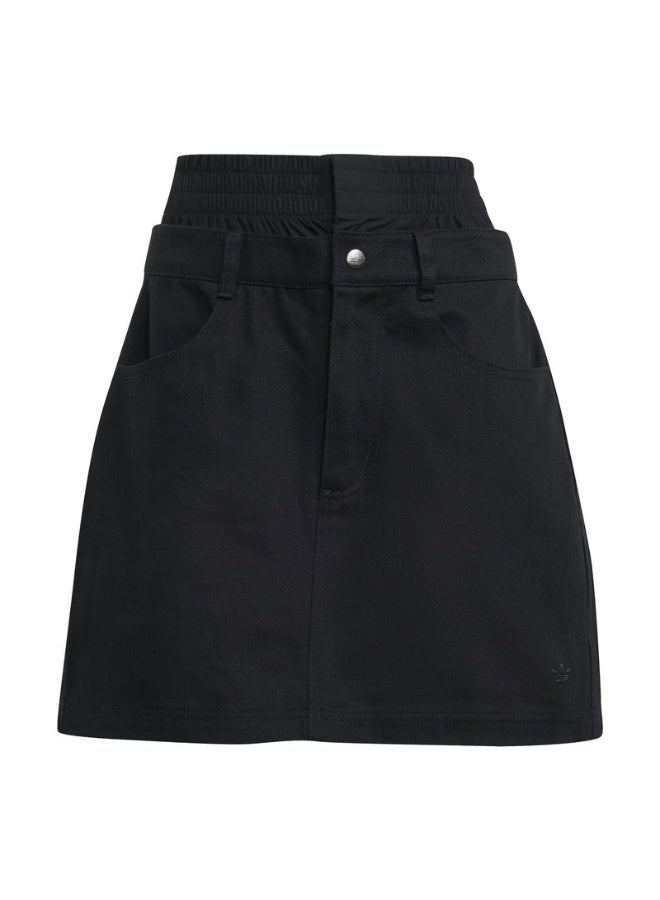 adidas تنورة UTILITY SKIRT الأصلية للنساء - أسود - Image 1