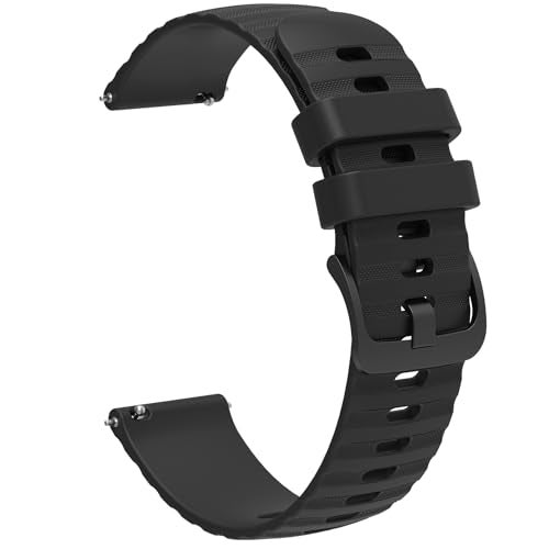 FanTEK Compatible with 18mm 20mm 22mm Watch Bands Quick Release Replacement Wristband, Silicone Sport Bands for Men Women - Image 1