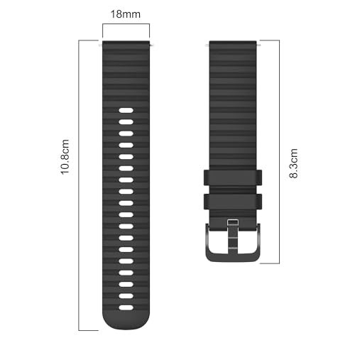 FanTEK Compatible with 18mm 20mm 22mm Watch Bands Quick Release Replacement Wristband, Silicone Sport Bands for Men Women - Image 3