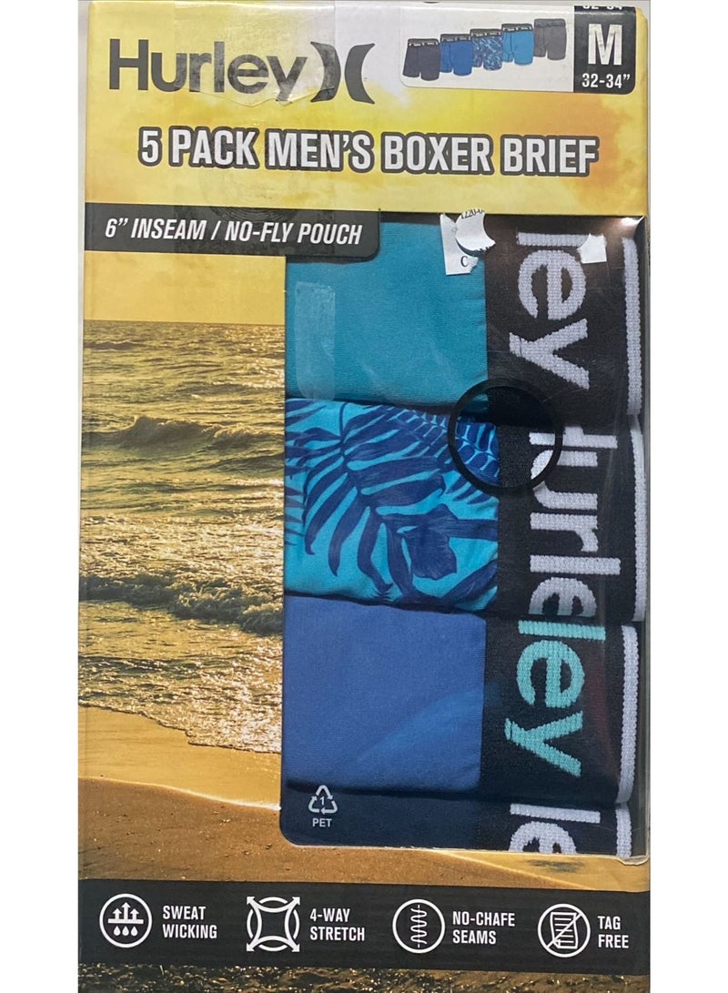 Hurley Regrind Boxer Brief (5 Pack) / Beach / Sports / Gym Performance - Image 1