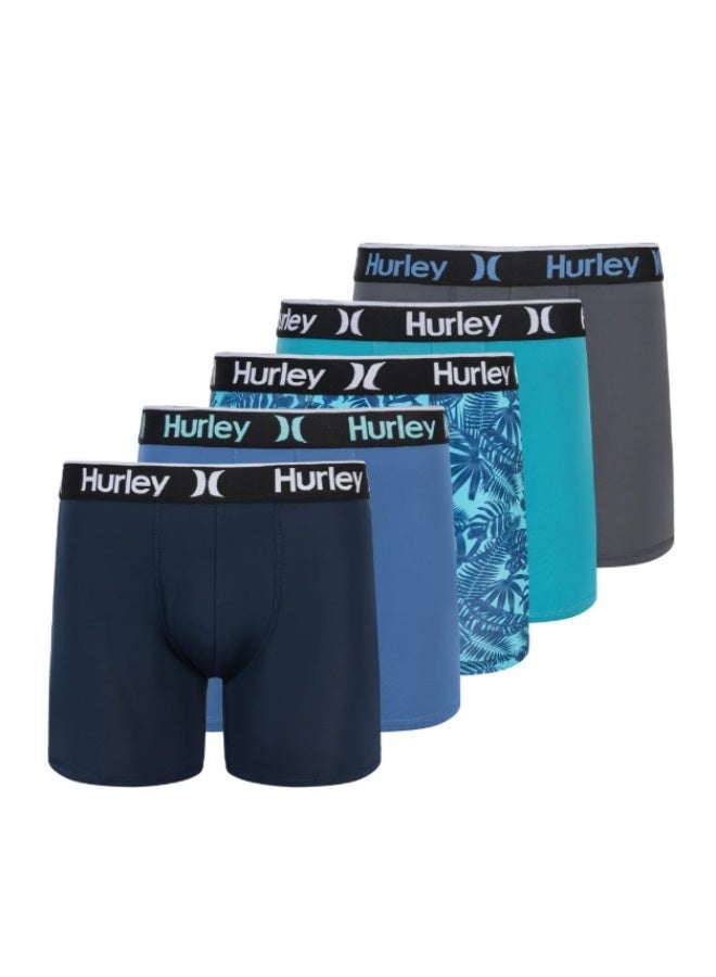 Hurley Regrind Boxer Brief (5 Pack) / Beach / Sports / Gym Performance - Image 2