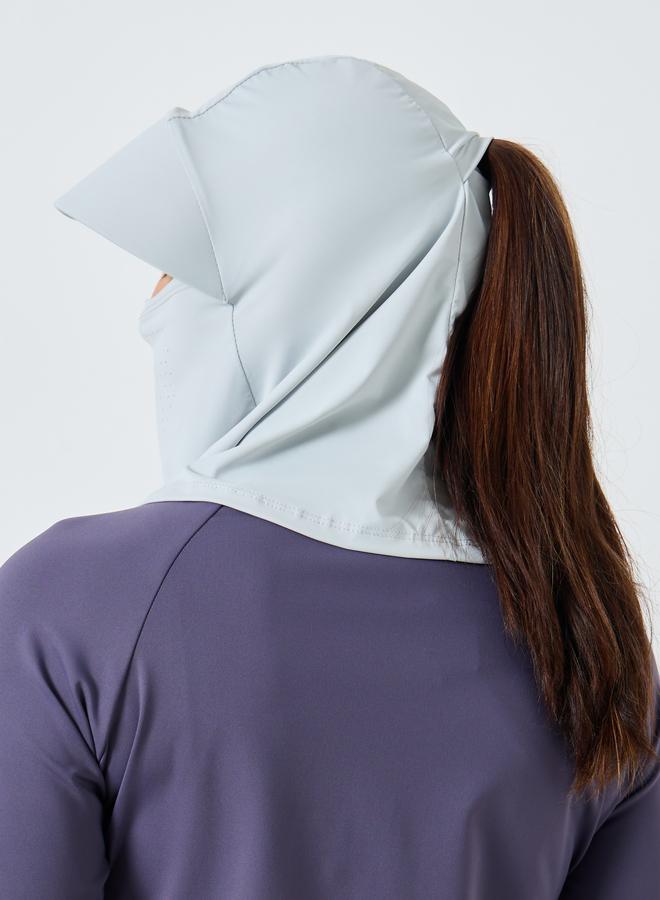 Styli UPF Face Cover with Hair Outlet Visor - Image 3