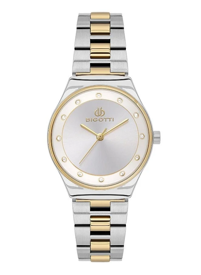 BIGOTTI Bigotti - Raffinato Women Watch | Stainless SteelBrass Case | Analog | Round Dial | Mineral Glass | Japanese Quartz | Water Resistant 30 Meters