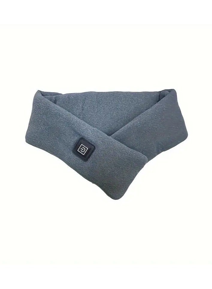 ABJ USB Heated Scarf - Temperature Adjustable Heated Scarf - Heating Massager - Heating Pad – Washable  Neck  Heating Pad Cold Protection Scarf for Men Women - Neck Warmer Winter Sports Festival Gift - Image 4