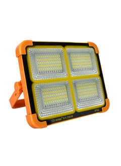 KEYANG Rechargeable LED Flood Light with Solar & USB Charging, 288 LEDs, IP66 Waterproof, Input Voltage 5V, Portable Work Light with Adjustable Stand, Power Bank Function, for Outdoor Camping Garage Emergency KY-200W  - Image 1