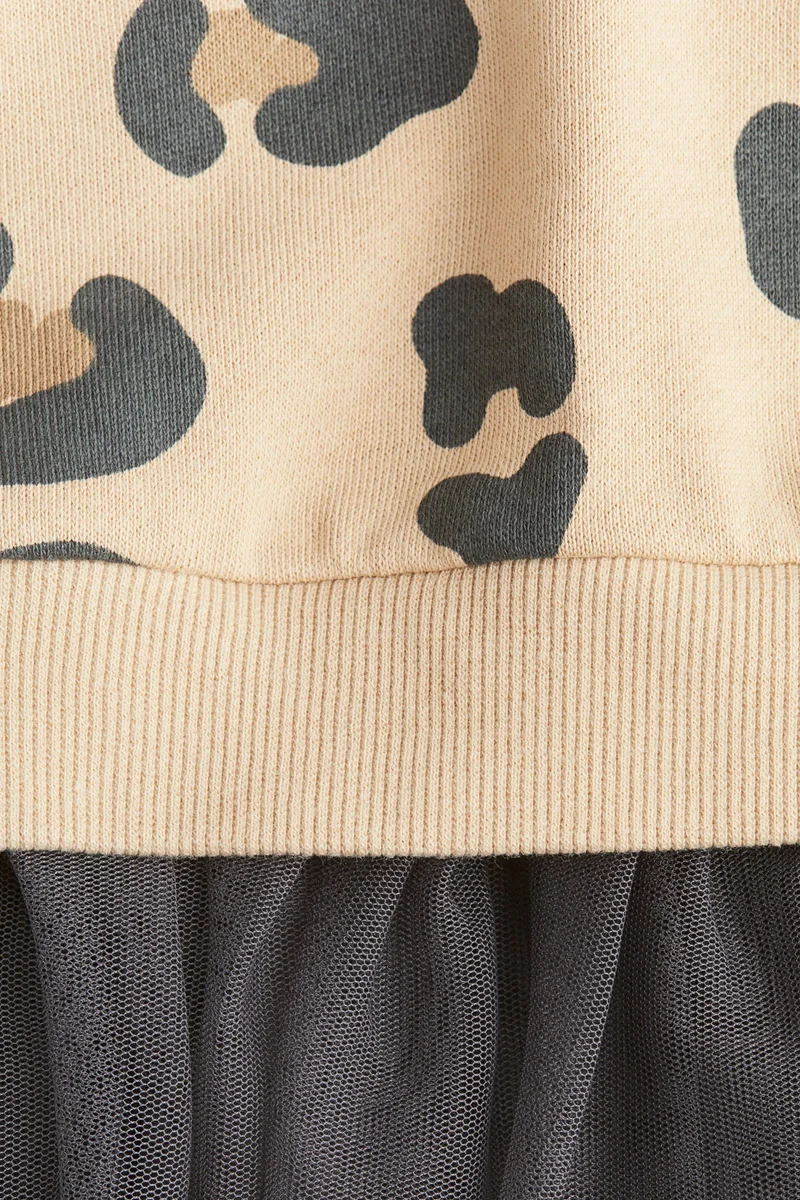 H&M Tulle-skirt sweatshirt dress