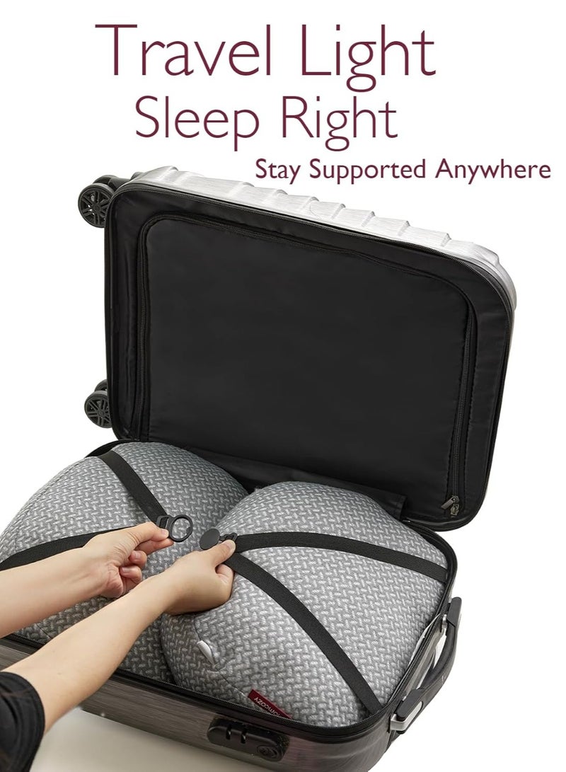 Momcozy Portable Pregnancy Pillow – W Shaped Maternity Support for Side Sleepers, Adjustable Travel Wedge Pillow for Back, Belly, and Hip Relief, Ideal for Pregnant Women  - Image 3