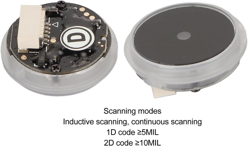 Round 2D Codes Scanner Module, High Accuracy QR Code Reader with LED Indicator, UART Serial Interface for Screen and Barcode Scanning in Elevators, Kiosks, and Embedded Systems - Image 5