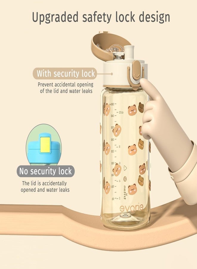 Evorie Kids Water Bottle for School, No Straw 13oz BPA Free Tritan Bottle, Leak Proof with Flip Top Lightweight for Outdoor - Image 5