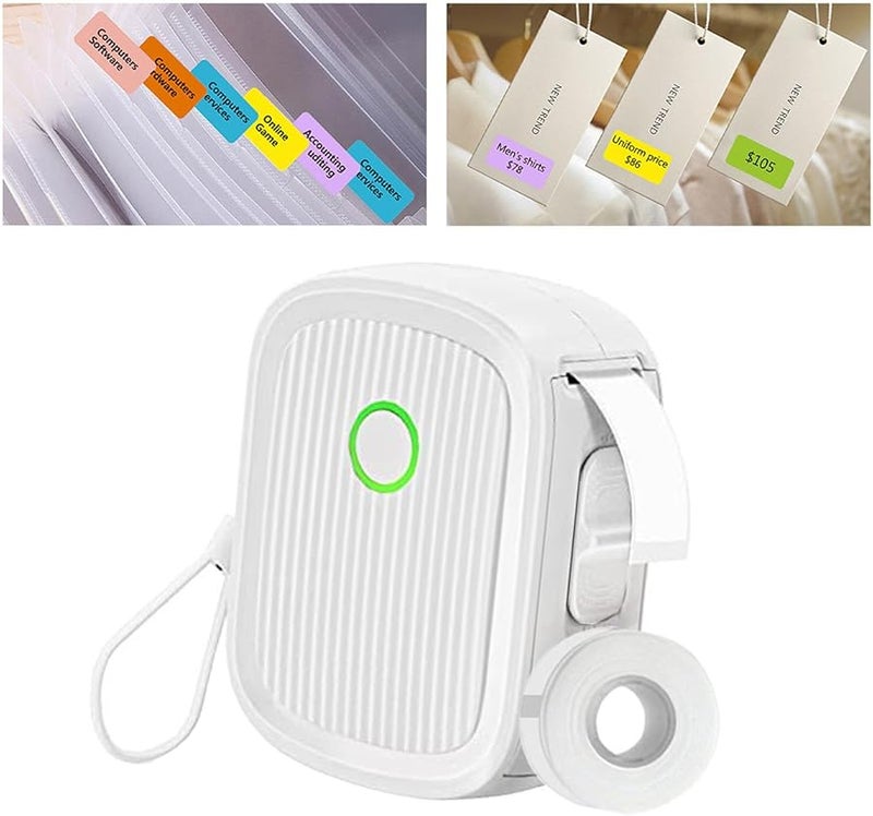 Mini Label Printer L12 Portable Thermal White Bluetooth USB Home Office - Image 4