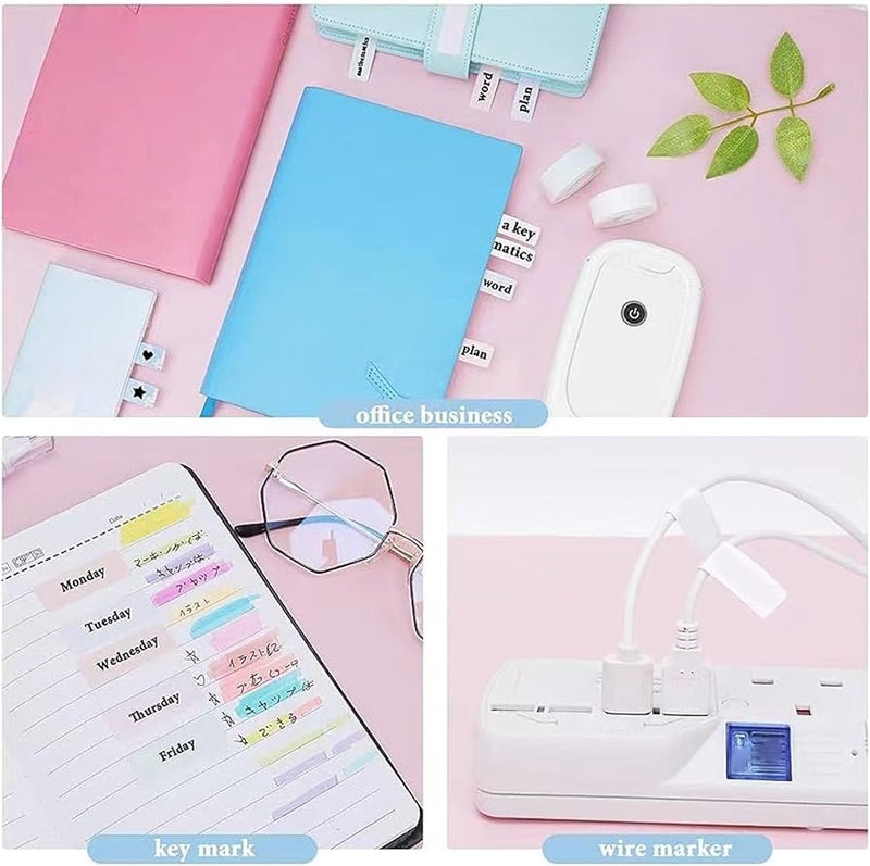 Mini Label Printer L12 Portable Thermal White Bluetooth USB Home Office - Image 5