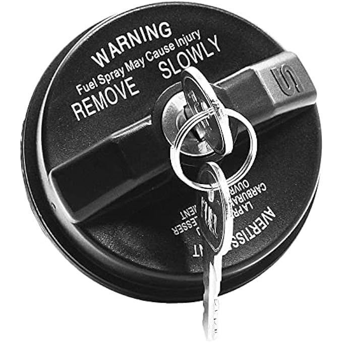 rayihni Locking Gas Cap Lock Fuel Cap For Jeep Wrangler JK TJ Liberty Cherokee Compass Grand Cherokee Commander Patriot  Chrysler 200 300 Town Country Pacifica Sebring PT Cruiser - Image 1