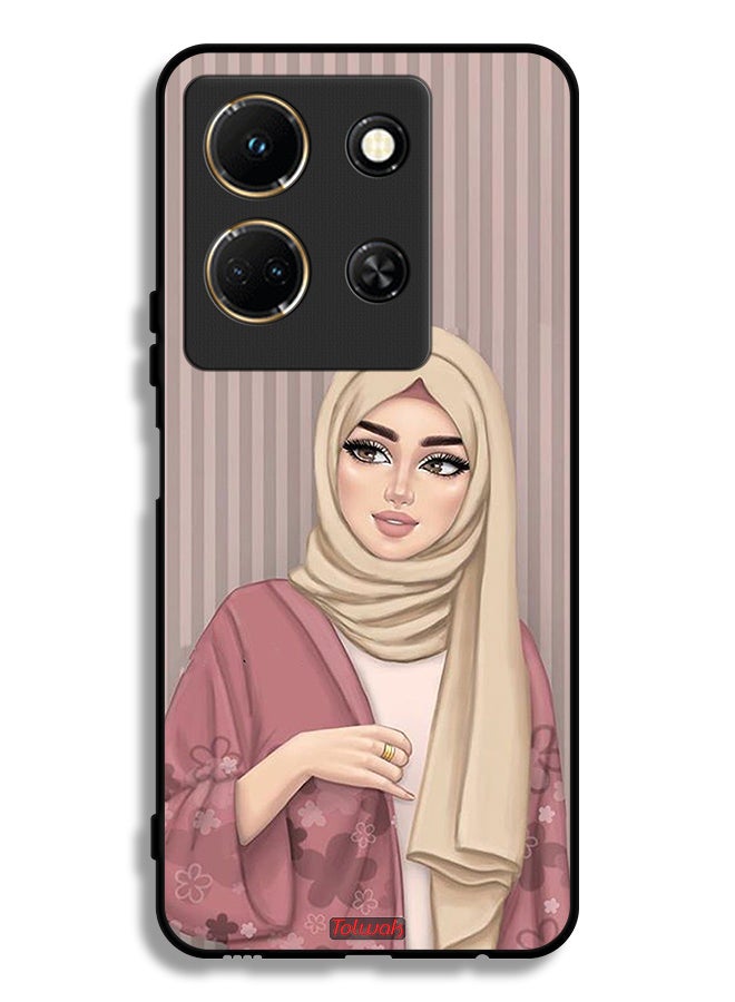 Tolwak Infinix Note 30 Protective Case Cover Hijab Girl Art - Image 1