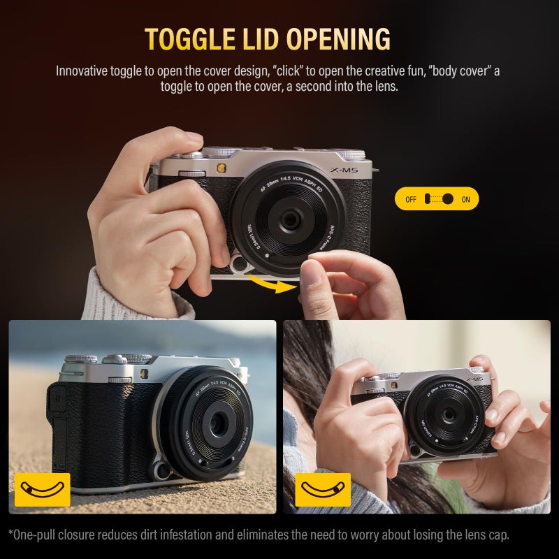 VILTROX 28mm F4.5 Ultra-Thin Pancake Lens X-Mount Auto Focus 28 mm f/4.5 XF Chips-Size APS-C Wide Angle Lens for Fuji - Image 4