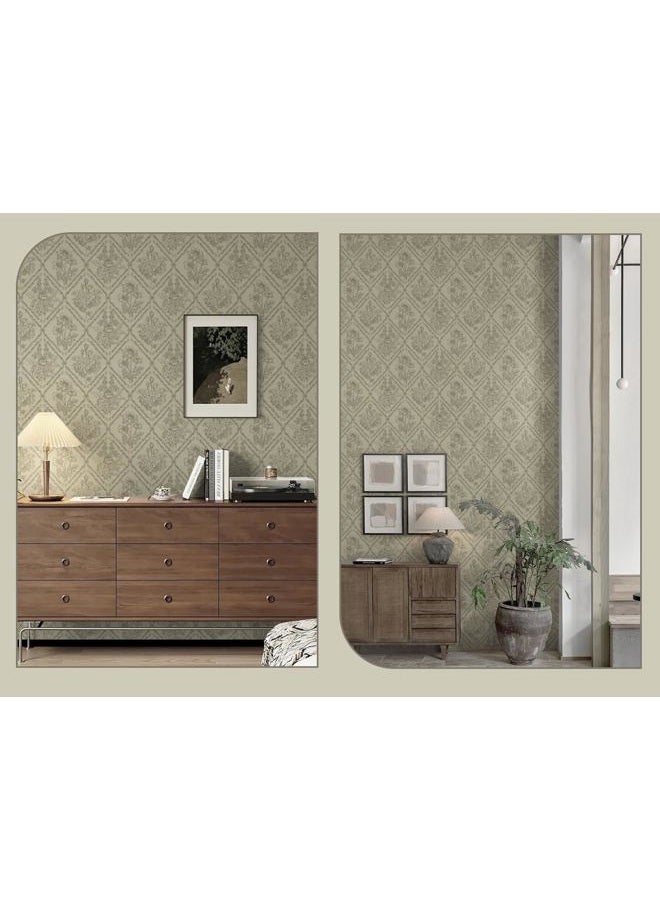 Kitico Brown Floral Wallpaper 17.3''x197'' - Image 4