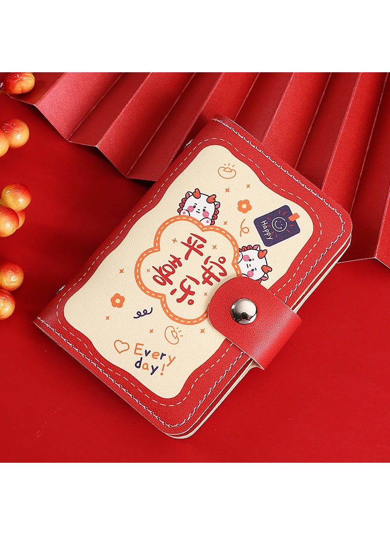 Generic - Cartoon Dragon Motif Multi-Slot Card Holder Happy Dragon Year-Card 22 - Image 1