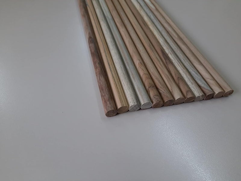 Generic Teak Wood Round Stick 30 inch Pack of 10  - Image 4