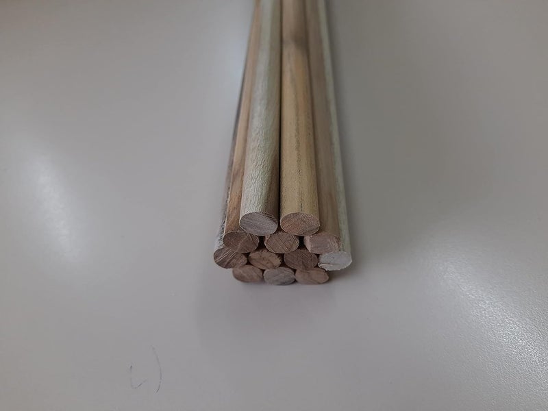 Generic Teak Wood Round Stick 30 inch Pack of 10  - Image 5