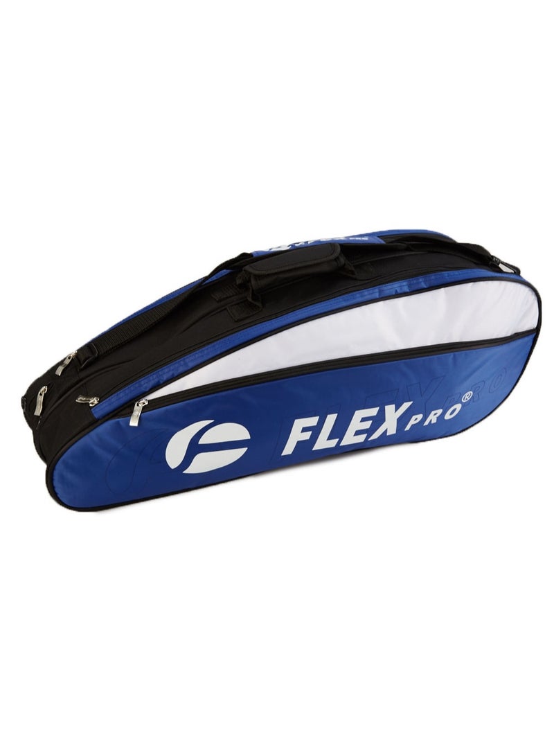 FLEX PRO RACQUET BAG | 600D Polyester with PU Lamination | Blue - Image 2