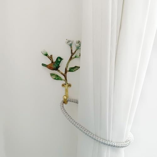 Pewery Vintage Bird Shaped Decorative Wall Hooks Rack Hangers for Hanging Clothes Coats Towels Keys Hats, 2 Pack Antique Metal Mounted Wall Hook - Image 5