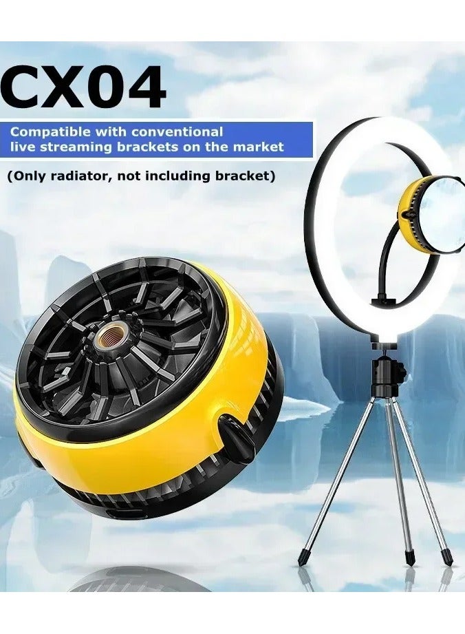 ميمو MEMO CX04 مروحة تبريد مغناطيسية للهاتف المبرد، حافظة مروحة تبريد للهاتف، مروحة بمقبض الرياح الباردة لحافظة مروحة تبريد الهاتف PUBG - Image 1